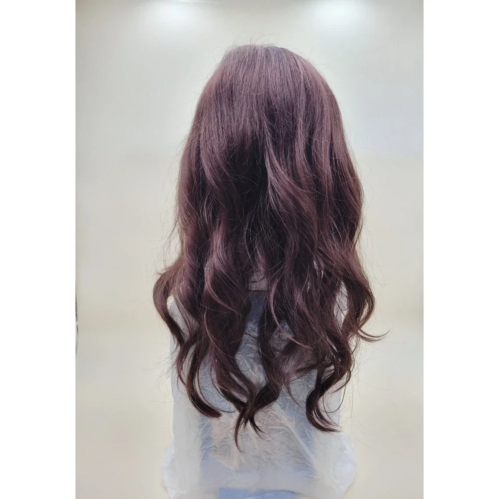 Noriko Jaden Wig Mulberry Brown Long Wavy Synthetic Hair Side Bangs 1707N NIB